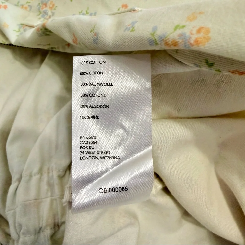 Urban Outfitters Nuuly Rosetta Floral Romper utility shorts tie sash size large - Picture 12 of 17